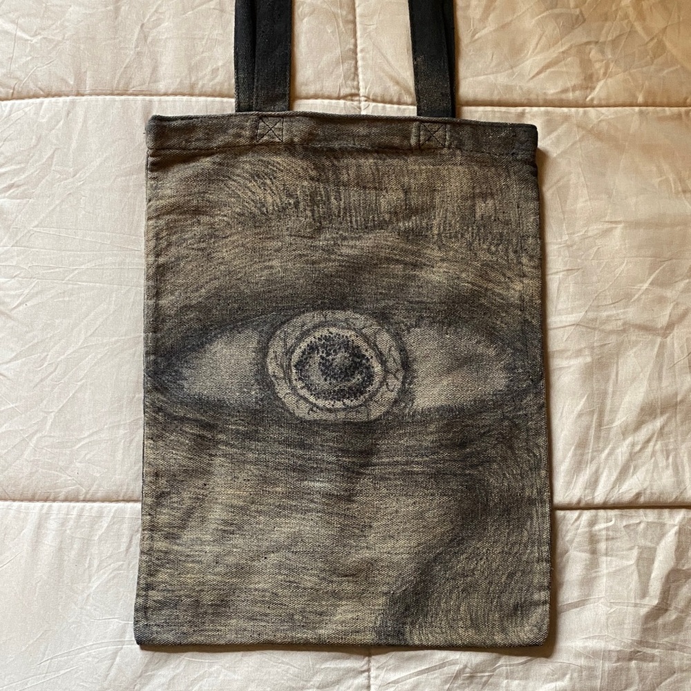 Artistic Eye-Patterned Tote Bag - image 2